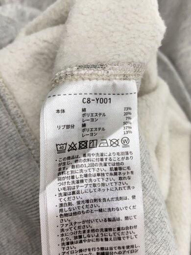 商品画像：REVERSE WEAVE/リバースウィーブ/L/コットン/GRY/無地/C8-Y001// 4