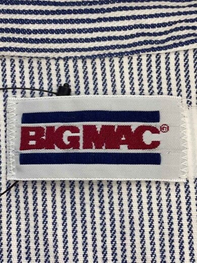 商品画像：90s/ヒッコリーストライプワークシャツ/L/ホワイト×ブルー/USA製 3