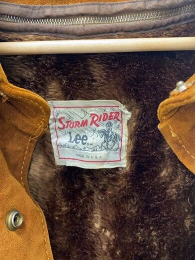 画像：Lee70s/Storm Rider Suede/ストームライダー_スウェードレザージャケット/42/ライナー着脱3