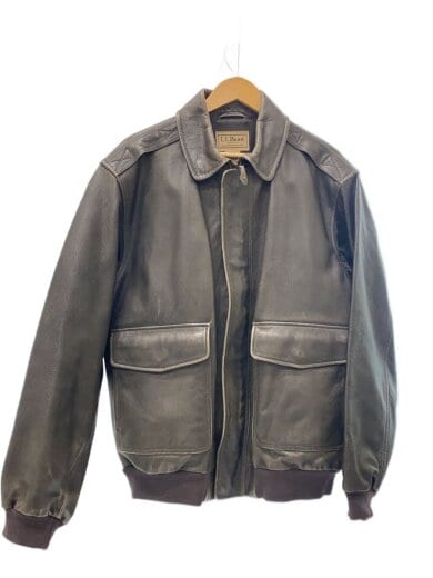 商品画像：90s-00s A-2/レザーフライトジャケット/L/ブラウン/茶/擦れ有/OMF44 1