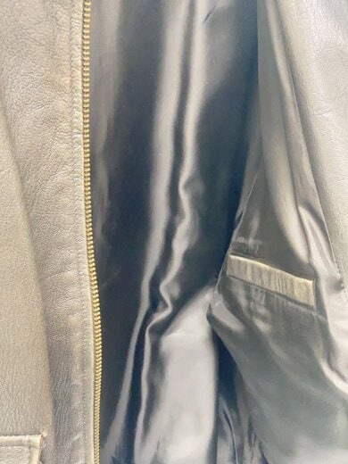 商品画像：90s-00s A-2/レザーフライトジャケット/L/ブラウン/茶/擦れ有/OMF44 4