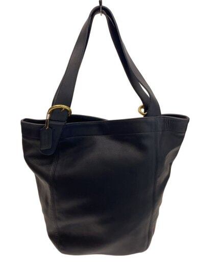 商品画像：オールドコーチ/グローブレザートートバッグ/USA製/擦れ・使用感有/黒/4082 1