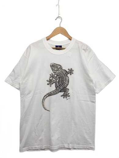 商品画像：DEL SOL/90s/リザードプリント_両面プリントTシャツ/ホワイト/白/蜥蜴/トカゲ// 1