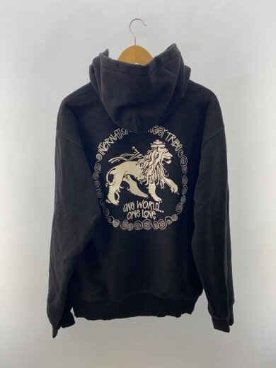 商品画像：22AW/IST LION HOODIE/ラスタライオンロゴバックプリントフーディー/L/使用感有/黒 2