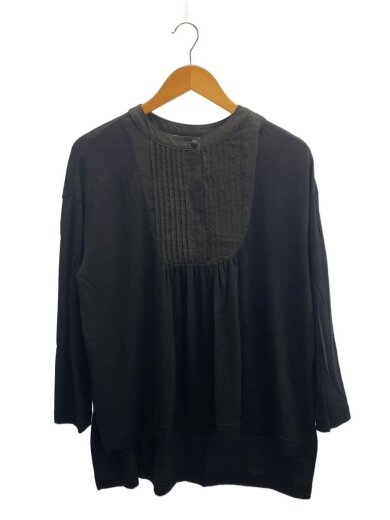 商品画像：wool&linen bosom shirt c&s/ウール&リネン ブザムシャツカットソー/FREE/黒 1