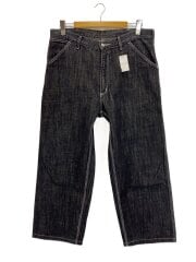 デニムペインターパンツ/36/黒/ブラックデニム/ACH-1226