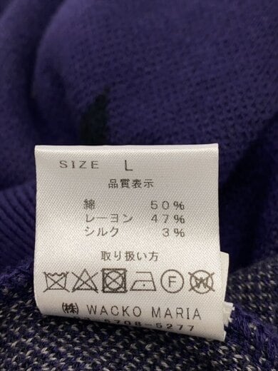 商品画像：25SS/DIAMOND JACQUARD KNIT POLO SHIRT/ニットポロシャツ/L/パープル// 4