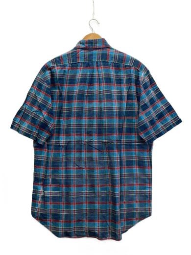 商品画像：90s/BLAKE/スモールポニー刺繍半袖ボタンダウンシャツ/M/マドラスチェック/インド綿// 2
