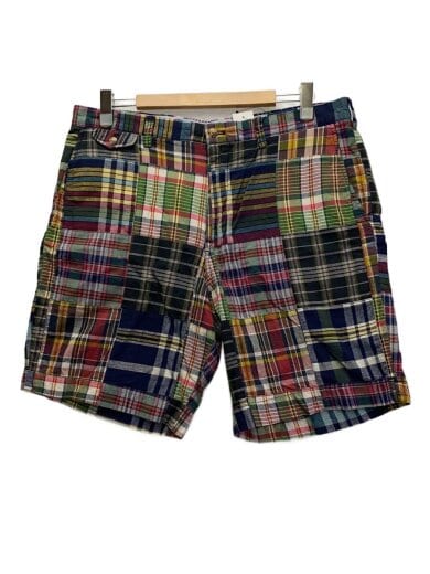 商品画像：CLASSIC FIT/チェックパッチワークショーツ/ショートパンツ/36/コットン/マルチカラー/チェック// 1