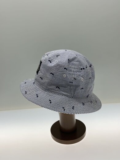 商品画像：MR PATTERN SEERSUCKER BUCKET HAT/ヒゲ柄_シアサッカーバケットハット/L// 2