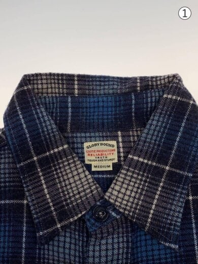 商品画像：Printed Ombre Check L/S Work Shirt/オンブレチェックプリントネルシャツ/プリネル// 6