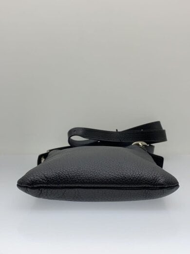 商品画像：one side belt bag small/カウレザーショルダーバッグ/ブラック/黒/is-rb-oss// 4