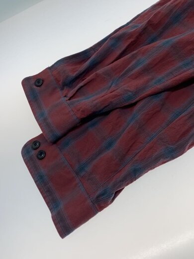 商品画像：SH-2 DRAPE SHIRT/長袖シャツ/2/コットン/レッド/チェック/ES16SH-02// 6