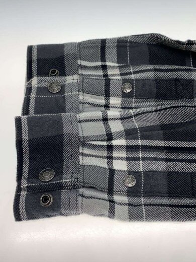 商品画像：25AW/ウィリーGスカル_フランネルシャツ/M/黒/ブラック/チェック/スナップボタン/99290-25VM// 5