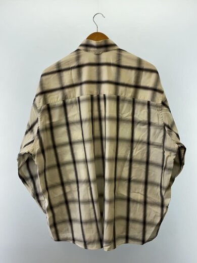 画像：OUR LEGACY22AW/BORROWED SHIRT/長袖シャツ/44/コットン/ホワイト/チェック/M4222BWC2