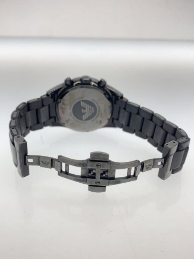 画像：EMPORIO ARMANIクォーツ腕時計/アナログ/ステンレス/BLK/AR-58894
