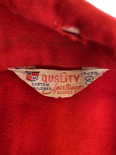 商品画像：長袖シャツ/XL/コットン/RED 3