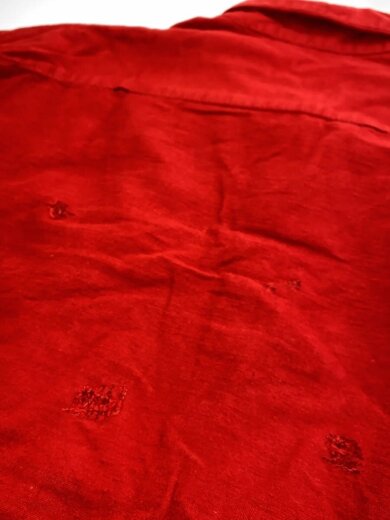 商品画像：長袖シャツ/XL/コットン/RED 7