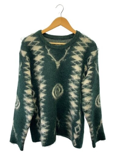 商品画像：ニット・セーター(厚手)/L/モヘア/GRN/BG906 1