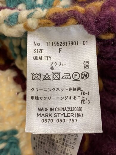 商品画像：ニット・セーター(厚手)/FREE/ナイロン/マルチカラー/総柄 4