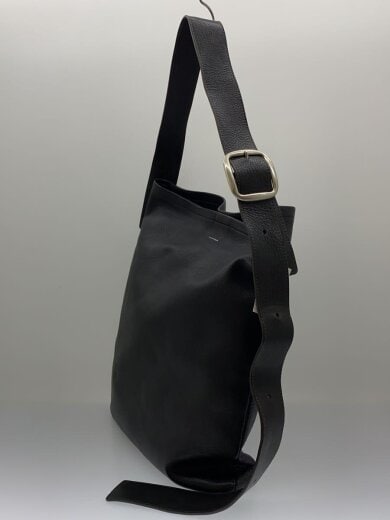 商品画像：one side belt bag/ショルダーバッグ/レザー/BLK// 2