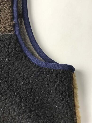 画像：patagoniaフリースベスト/S/ポリエステル/BRW/パッチワーク/レトロX/11909FA145