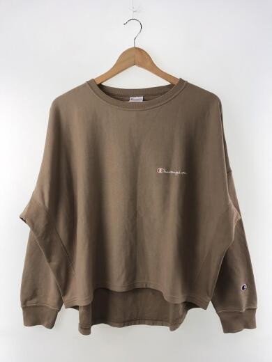 画像：FRAY I.D × Championルーズ裏毛プルオーバースウェット/M/コットン/BRW/無地/20SS/CWSR0041