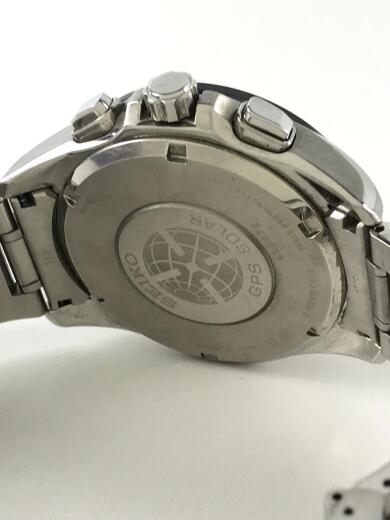 画像：SEIKOアストロン/8X53-0AB0-2/ソーラー腕時計/アナログ/ステンレス/ブラック/シルバー/GPS3