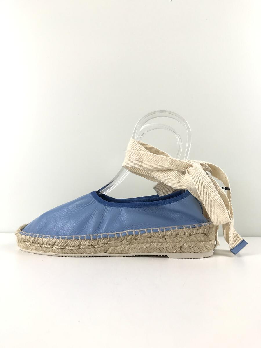 その他ブランド Hereu Caprala Espadril 38 Blu エスパドリーユレザースリッポン 素晴らしい品質