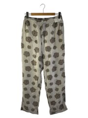 23SS/EMBLEM PATTERN EASY PANTS/2/ポリエステル/GRY/UW1082