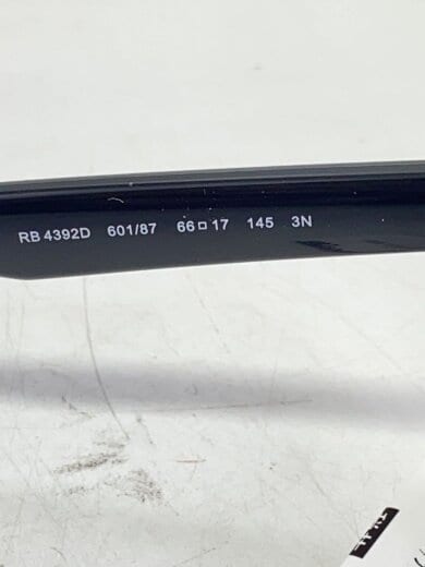 商品画像：サングラス/ウェリントン/プラスチック/BLK/BLK/メンズ/RB4392D 5