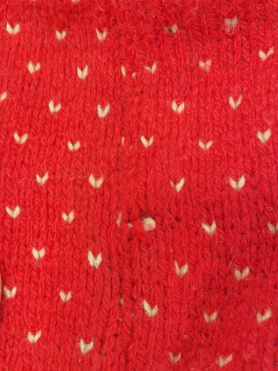 商品画像：ニット・セーター(厚手)/M/ウール/RED/総柄 8