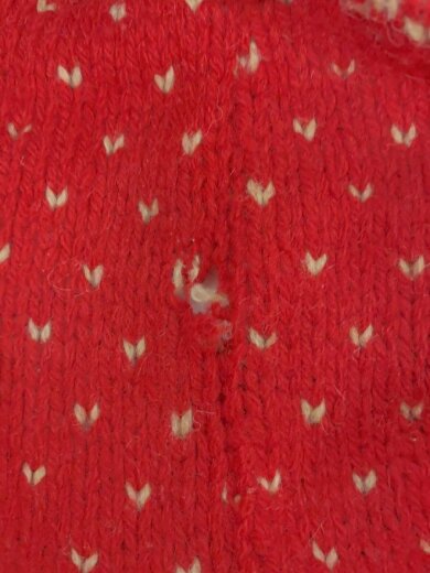 商品画像：ニット・セーター(厚手)/M/ウール/RED/総柄 9