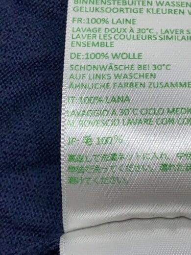 商品画像：ニット・セーター(薄手)/L/ウール/NVY/無地// 4