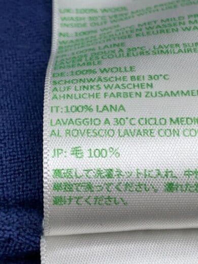 商品画像：ニット・セーター(薄手)/L/ウール/BLU/無地// 4
