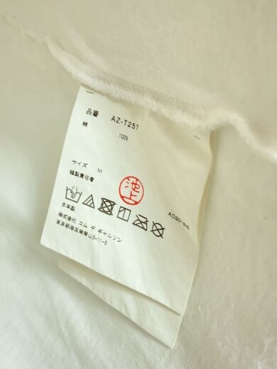商品画像：長袖カットソー/M/コットン/WHT/AZ-T257 4