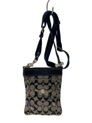 スモール・ファイルバッグ_シグネチャー/キャンバス/BLK/総柄