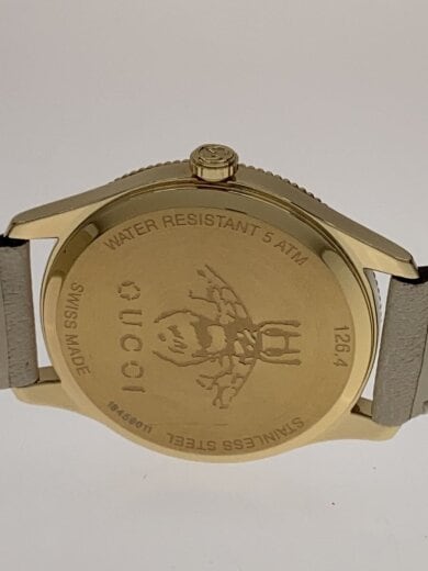 商品画像：クォーツ腕時計/アナログ/レザー/GLD/BEG/126.4 3