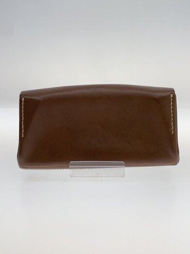 商品画像：長財布/レザー/BRW/無地/レディース 2