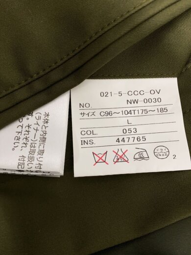 商品画像：コート/L/コットン/KHK/無地 4