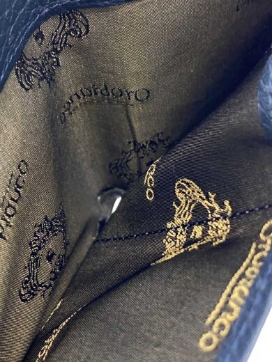 商品画像：2つ折り財布/レザー/NVY/メンズ 6