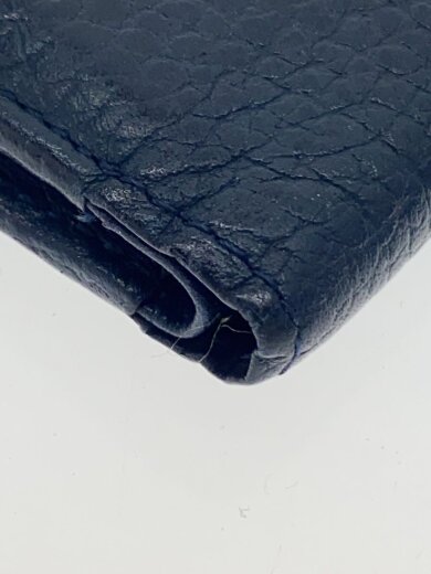 商品画像：2つ折り財布/レザー/NVY/メンズ 8