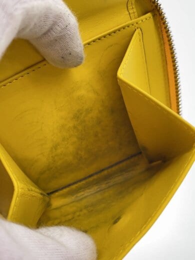 商品画像：パズルスクエアジップウォレット/2つ折り財布/レザー/YLW/レディース 5