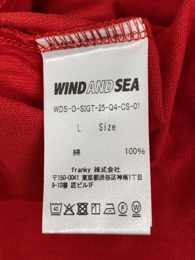 商品画像：Tシャツ/L/コットン/RED/WDS-O-SIGT-25-04-CS-01 4
