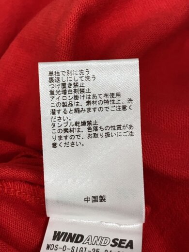 商品画像：Tシャツ/L/コットン/RED/WDS-O-SIGT-25-04-CS-01 5