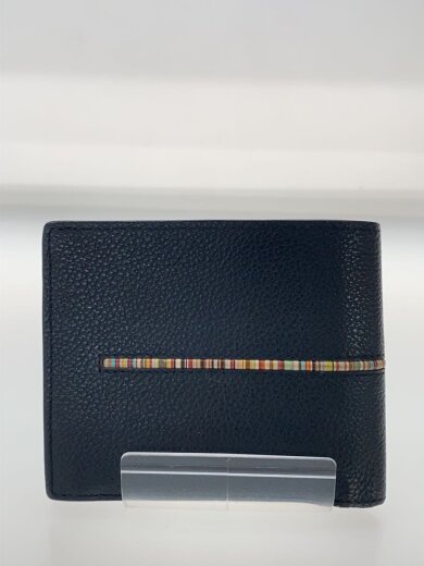 商品画像：2つ折り財布/レザー/BLK/無地/メンズ 2