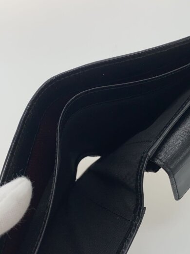 商品画像：2つ折り財布/レザー/BLK/無地/メンズ 6