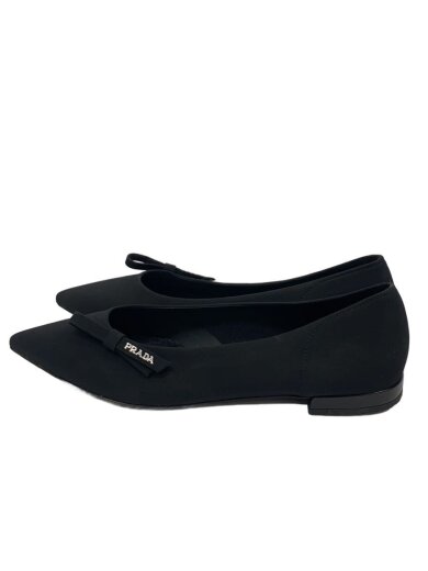 商品画像：ポインテッドトゥ リボン/パンプス/36/BLK 1