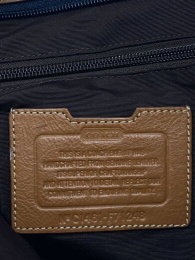 画像：COACHトートバッグ/レザー/BRW/F712485