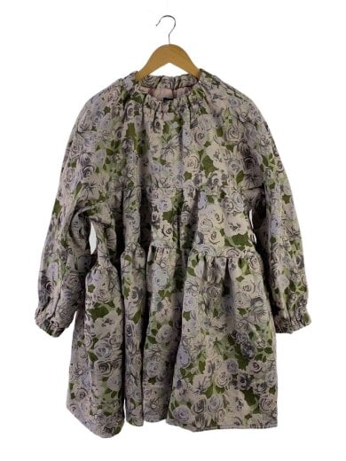 商品画像：長袖ワンピース/S/ポリエステル/PNK/総柄/32sj02dfr2347mul 1